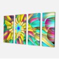 thumbnail image 2 of Multi Color Stained Glass Spirals - Floral Canvas Art Print, 2 of 3