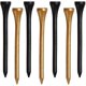 thumbnail image 1 of Black Gold Niuniu Tees de golf, 2 3/4 pulgadas, 70 unidades, Tee de golf de madera profesional de lujo, Tee de golf de madera dura natural, 1 of 5