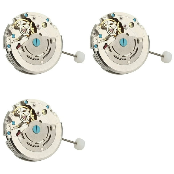3X Mecanismo de Reloj Mecánico Automático de para 3804 -3 Mecanismo de Reloj de Ajuste de Fecha GMT Mecánico Automático