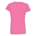 thumbnail image 3 of Lat Women's Designer Longer Length Ribbed V-Neck Jersey T-Shirt, 3 of 5