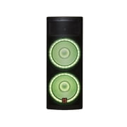 2 MR DJ PRO215LED Professional Dual 2x15 5500W PA DJ Bluetooth Powered Speaker