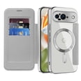 thumbnail image 2 of For Google Pixel 9 Wallet Cell Cover, RFID Blocking, PU Leather,Compatible With MagSafe , With Flip Cover Multi-Card Slots Pocket, Ultra Thin Magneti Protective Cover,Grey,For Google Pixel 9, 2 of 8