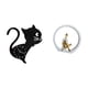 thumbnail image 5 of Reloj de pared,Reloj de pared con diseño de gato para guardería,sala de juegos y interior,Estatua de niña,Estatuas de mujeres y niñas,figuritas decorativas elegantes,Escultura de arte, 5 of 8