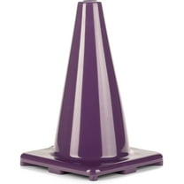 Champion Sports High Visibility Flexible Viny Cone for Athletics and Social Distancing, Purple, 12 Inch
