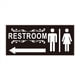 thumbnail image 1 of Letreros de Baño para Negocios, Unisex, de Aluminio Grueso, Fáciles de Instalar, para Interiores y Exteriores., 1 of 8