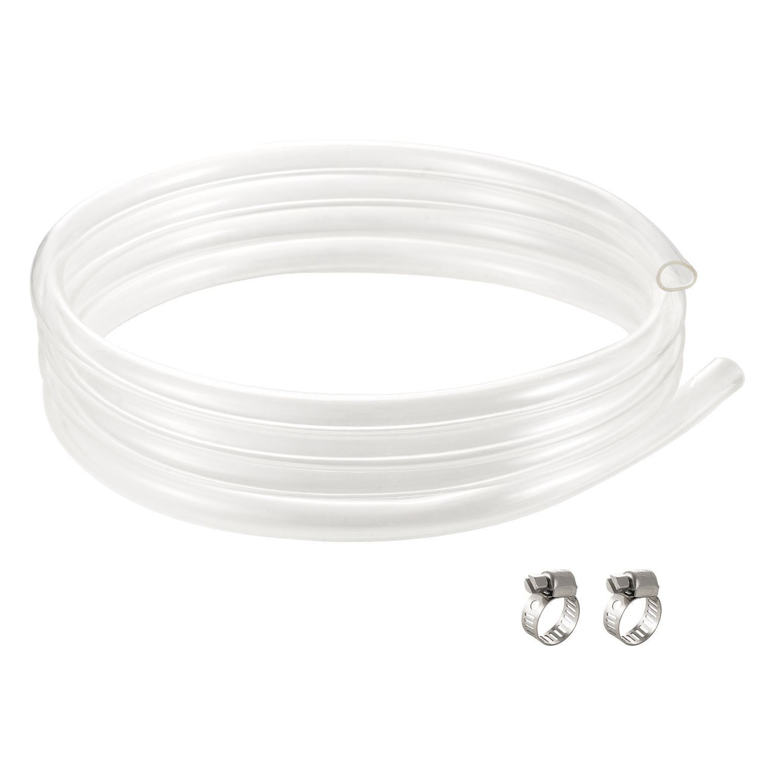 EZ-FLO Clear Braided Vinyl Tubing – 5/8" OD X 20 Ft, FDA-Grade For Water & Pneumatics