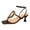 Black, variant on Kitten Heels for Women Open Square Toe Fashion Metal T-Strap Slingback Sandals Casual Dress Ankle Strap Pumps Shoes White Size 5
