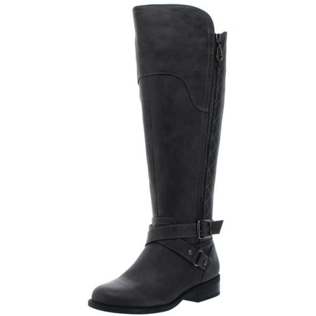 

G by Guess Womens Haydin Faux Leather Tall Riding Boots