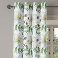thumbnail image 3 of Ambesonne Floral Grommet Curtain, Cleamatis Lupine Flowers Art, 50"x96", Plum White Laurel Green, 3 of 5