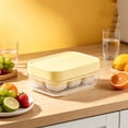 thumbnail image 1 of Molde de cubitos de hielo de silicona de grado alimenticio con prensa, diseño moderno y compacto para bebidas frías, fiestas y uso doméstico., 1 of 7