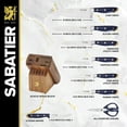 thumbnail image 4 of Sabatier 14 Piece Forged Triple Rivet Knife Block Set with Navy Handles and Brass Accents, 4 of 12