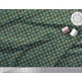 thumbnail image 3 of Soimoi Green polyester Crepe Fabric Square & Triangle Geometric Decor Fabric Printed Yard 42 Inch Wide, 3 of 3