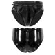 thumbnail image 3 of Lencería de látex para hombre, ropa interior con cordón, cintura baja, calzoncillos con cremallera, aspecto húmedo, calzoncillos de charol, disfraz Sexy para espectáculo en escenario y Club, 3 of 5