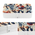 thumbnail image 4 of Football Jewelry Display Earring Holder Jewelry Box, PU Leather Organizer with Removable Compartment, Portable, 4 of 6
