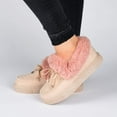 thumbnail image 6 of Journee Collection Womens Midnight Faux Fur Lined Leopard Print Moccasins, 6 of 6
