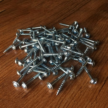 

100PCs High Strength Self-tapping Screws For Pocket Hole Jigging Woodworking