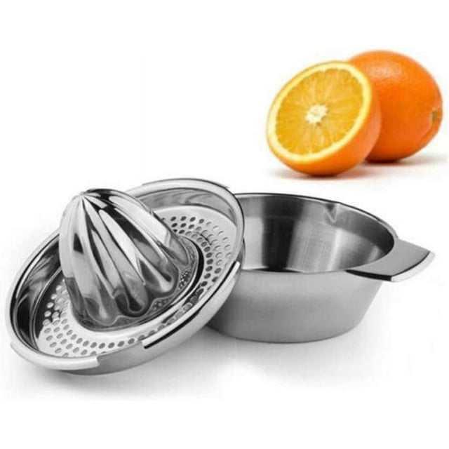 Manual Orange Juicer Stainless Steel Juicer Lemon Squeezer Orange Grapefruit Juice Extractor Manual Lemon Squeezer With Container Manual Lemon Squeezer Manual Citrus Squeezer