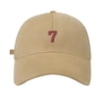 thumbnail image 2 of Spring/Summer Big Head Soft Top 7 Digital Solid Duck Tongue Hat Baseball Hat, 2 of 3