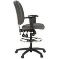 thumbnail image 2 of Harwick Extra Tall Ergonomic Drafting Chair - Gray Fabric, 2 of 3