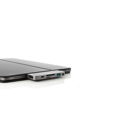 HyperDrive 6-Port USB-C Hub - USB-C Docking Station for Apple iPad Pro - Gray