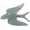 Green, variant on ABPETE Ceramic Wall Bird Decoration Green Swallow Figurine Nordic Style Hanging Bird Wall Art for Indoor Outdoor Home Garden Office 6.5X4.7X3.1 Inches