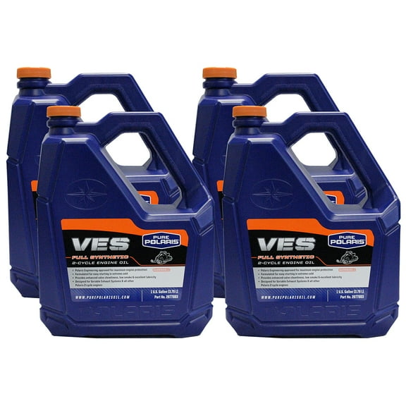 Polaris 2877883 1 Case of 4 Gallons VES II Full Synthetic Gold 2-Cycle Engine Oil OEM