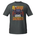 thumbnail image 2 of Kids 8th Grade Level Unlocked First Day Of School Video Game T-Shirt (Dark Heather, XL), 2 of 2