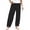 Black, variant on Cotton Linen Pants Women Summer Plus Size Boho Pants 2025 Lightweight Hight Waist Linen Vacation Beach Pants Pockets White S-5XL