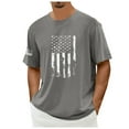 thumbnail image 4 of Ramiter USA Patriotic American Flag 4th Of July Independence Day T-Shirt Dark Gray 3XL, 4 of 4