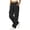 Black, variant on Women's Straight Leg Cargo Pants With Pockets, Lightweight Nylon Cargo Trousers for Women, Mid Waist Loose Fit Casual Work Pants for Outdoor Hiking Travel Streetwear Black L