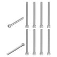 thumbnail image 1 of Uxcell 10-Pack Tornillos de Cabeza de Enchufe M5x65mm 0.8mm de Paso de Acero Inoxidable para Desmalezadora y Motosierra [Plata], 1 of 6