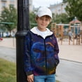 thumbnail image 5 of Chaqlin Fuzzy Sweatshirt for Boys and Girls - Loose Comfy Casual Hooded Jacket for Gym and School Athletic Wear, 5 of 7
