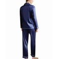 thumbnail image 2 of Women's Silk Satin Pajama Set 2Pcs long sleeve Bridal Bridesmaid PJs Sleepwear, 2 of 7