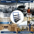 thumbnail image 4 of 4000LBS Load Capacity Horizontal Lumber Storage Rack, Alloy Steel Bar Storage Shelf, 4 Tier Adjustable Storage Cantilever Rack for Workshop Basement Pantry, 4 of 7