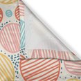 thumbnail image 3 of Ambesonne Colorful Kitchen Curtains, Striped Circles Pastel, 55"x39", Multicolor, 3 of 3