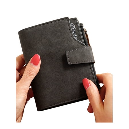 - Women Small Zip Purse Wallet Coin Holder Folding Case Handbag Retro