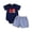 Outfits 03_Dark Blue, variant on Toddler Baby Boy Summer Clothes 3 6 9 12 18 Months Train Engine Embroidery Short Sleeve Romper Striped Shorts Set Infant 2 Piece Outfit