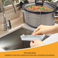 thumbnail image 3 of Organizador De Tapa De Acero Inoxidable Con Bandeja De Goteo De Silicona Y Diseño A Presión, Organizador De Olla Que Ahorra Espacio Para Olla De Cocción Lenta, 3 of 7