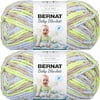Spinrite Bernat Baby Blanket Big Ball Yarn-Little Boy Dove, 1 Pack of 2 Piece