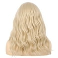 thumbnail image 2 of OneDor Premium Japanese High-Temperature Fiber Synthetic Hair 130% Density Wavy Lace Front Side Part Long Wigs (Light Brown Evenly Blended with Dark Natural Blonde-RL12/16), 2 of 7