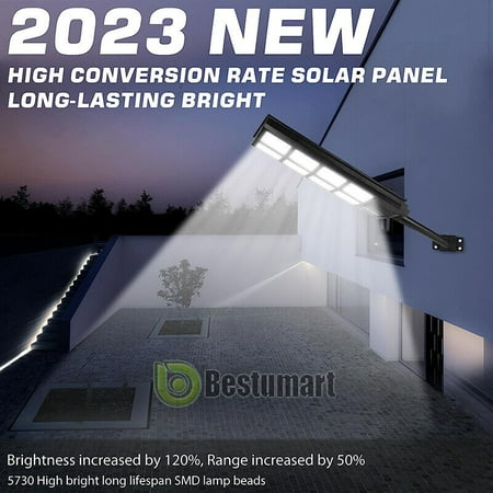 

Solar Street Light Outdoor PIR Motion Sensor Super Bright Dusk to Dawn IP67 Lamp