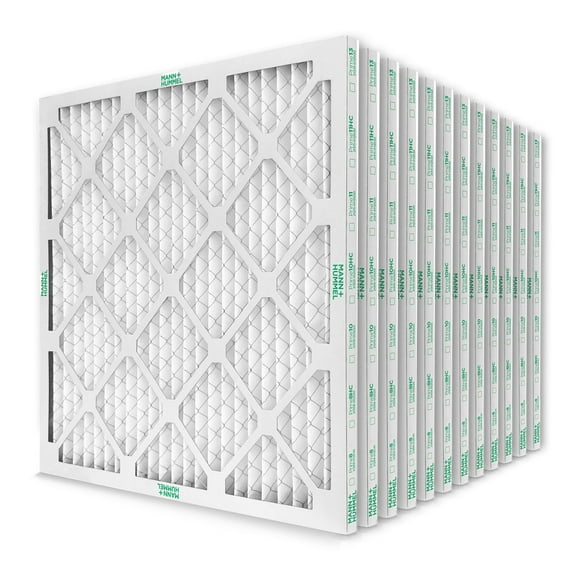20x25x1 Merv 8 Pleated AC Furnace Air Filters. 12 Pack. (Actual Size: 19-1/2 x 24-1/2 x 7/8)