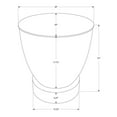 thumbnail image 2 of Monarch Accent Table, Drum, Side, End, Nightstand, Lamp, Living Room, Bedroom, White, 2 of 6
