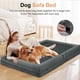 thumbnail image 3 of Cama Grande para Perro NANUYA Ortopédica Impermeable 110x94 cm Gris Oscuro, 3 of 9
