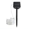 thumbnail image 1 of Tubo de luz LED de alambre de cobre solar para exteriores, tubo de arcoíris, luz navideña para decoración de patio, 1 of 6