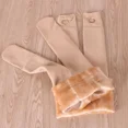 thumbnail image 3 of Kids And Women's Fleece Lined Thickened Winter Dance Exercise Tights In White, 3 of 6