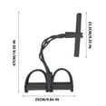 thumbnail image 4 of Tension Rope, 6-Tube Pedal Puller Resistance Rope, Foot Pedal Resistance Band,Yoga Elastic Exercise Bands, for Women Jump Fitness, Abdomen/Arm Weight/Waist/Leg Stretching Slimming Training, 4 of 5