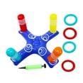thumbnail image 2 of Lanzamiento de aros en piscina inflable,Juego de lanzamiento cruzado de billar multijugador con 4 anillos,Juego de fiesta con aro inflable para lanzar juguetes,Juego de lanzamiento inflable de, 2 of 7