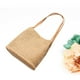 thumbnail image 4 of Bolso de paja tejido a mano para mujer, tipo cubo, tipo bandolera (beige oscuro), 4 of 6