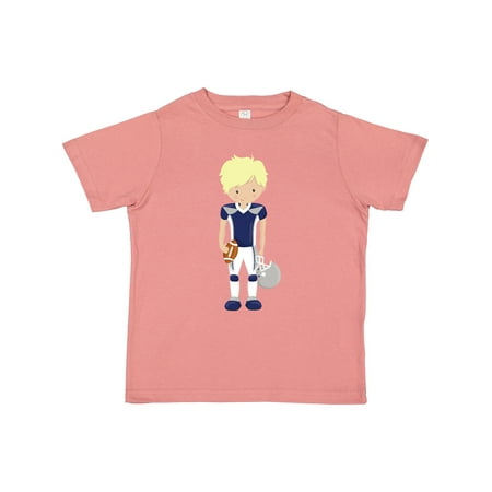 

Inktastic American Football Blond Hair Cute Boy Rugby Gift Toddler Boy Girl T-Shirt